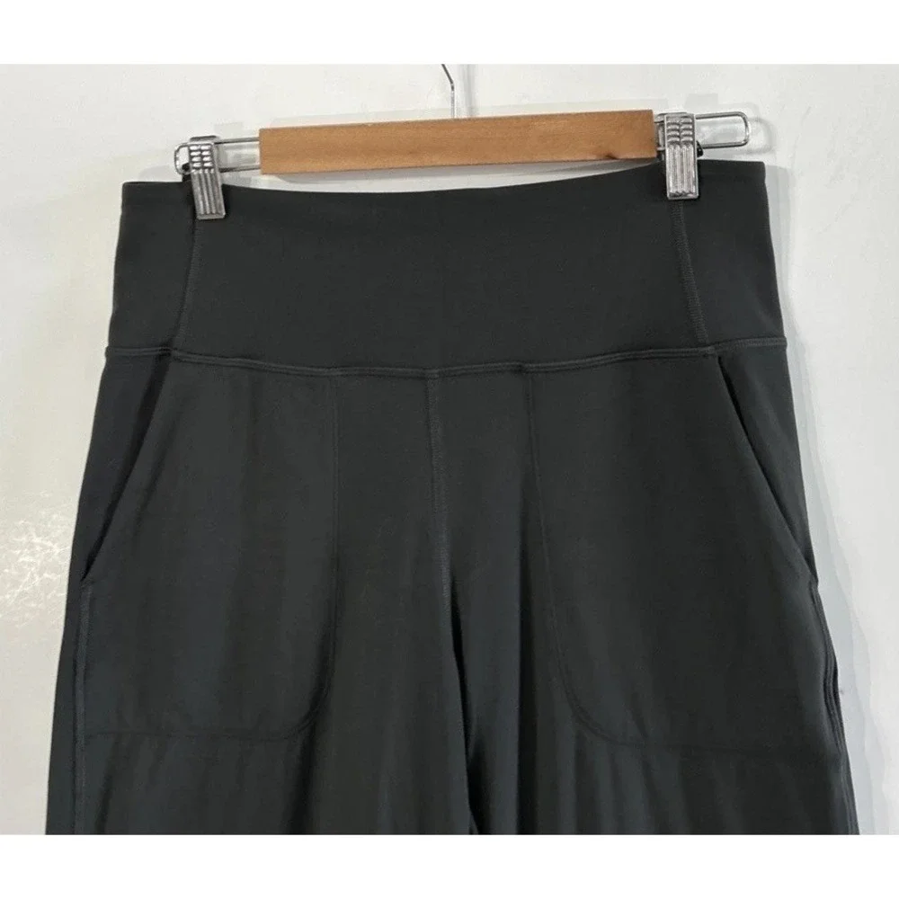 Lululemon Align Wide-Leg Super-High-Rise Crop Nulu Pants 10 NO Pilling Charcoal